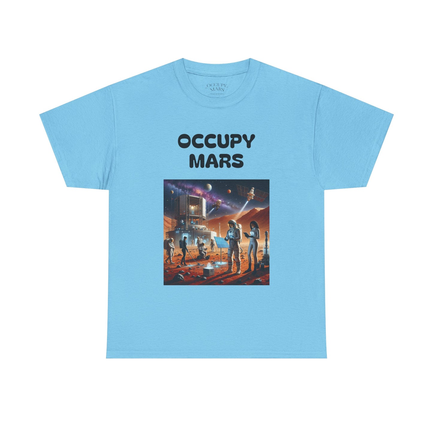 Unisex Graphic Occupy Mars Tee -  Sci-Fi Shirt, Space Theme Apparel, Cool Casual Wear, Gift for Space Enthusiasts