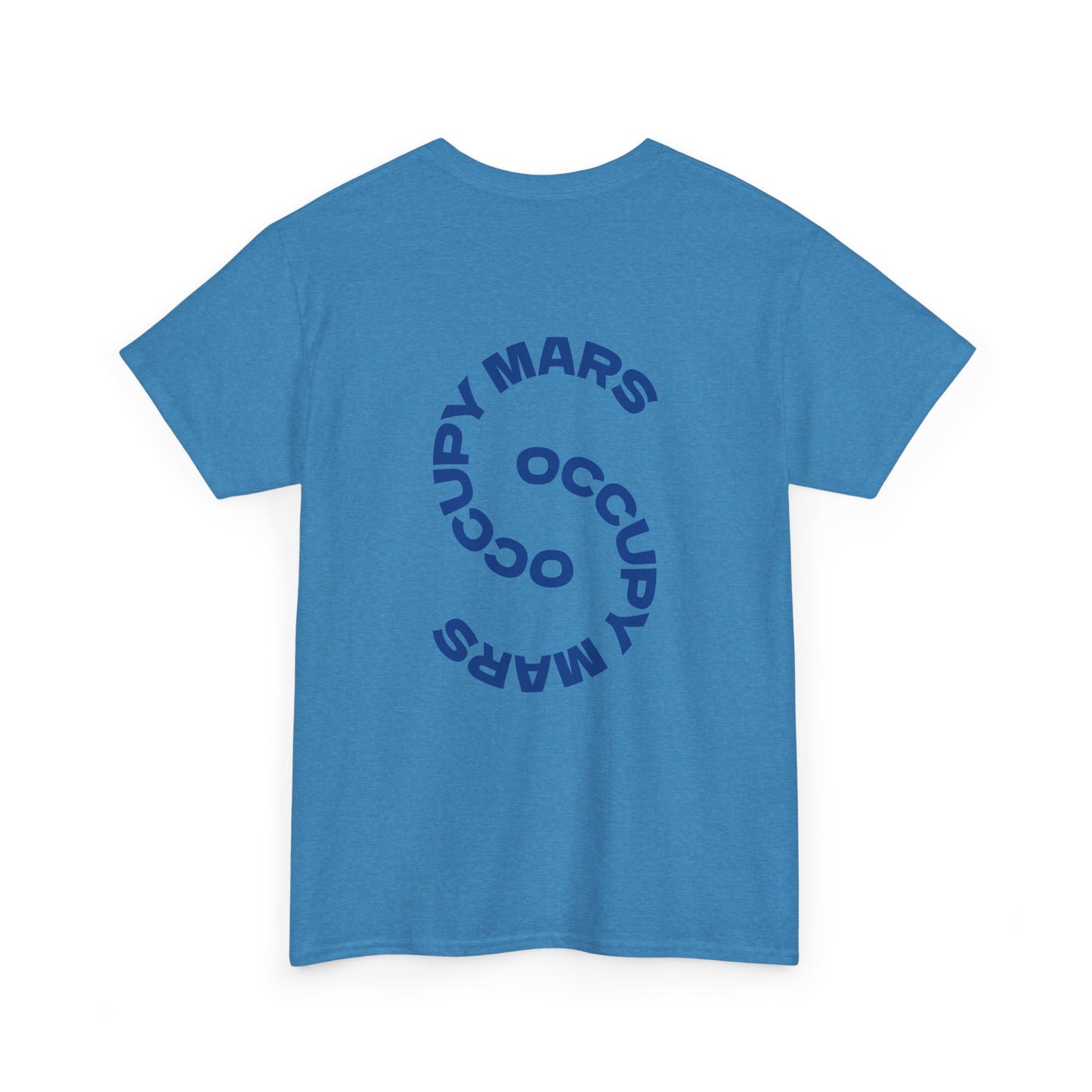 Unisex Heavy Cotton Occupy Mars Tee | Trendy Graphic Tee, Space T-Shirt, Casual Outfit, Gift for Science Lovers, Everyday Wear