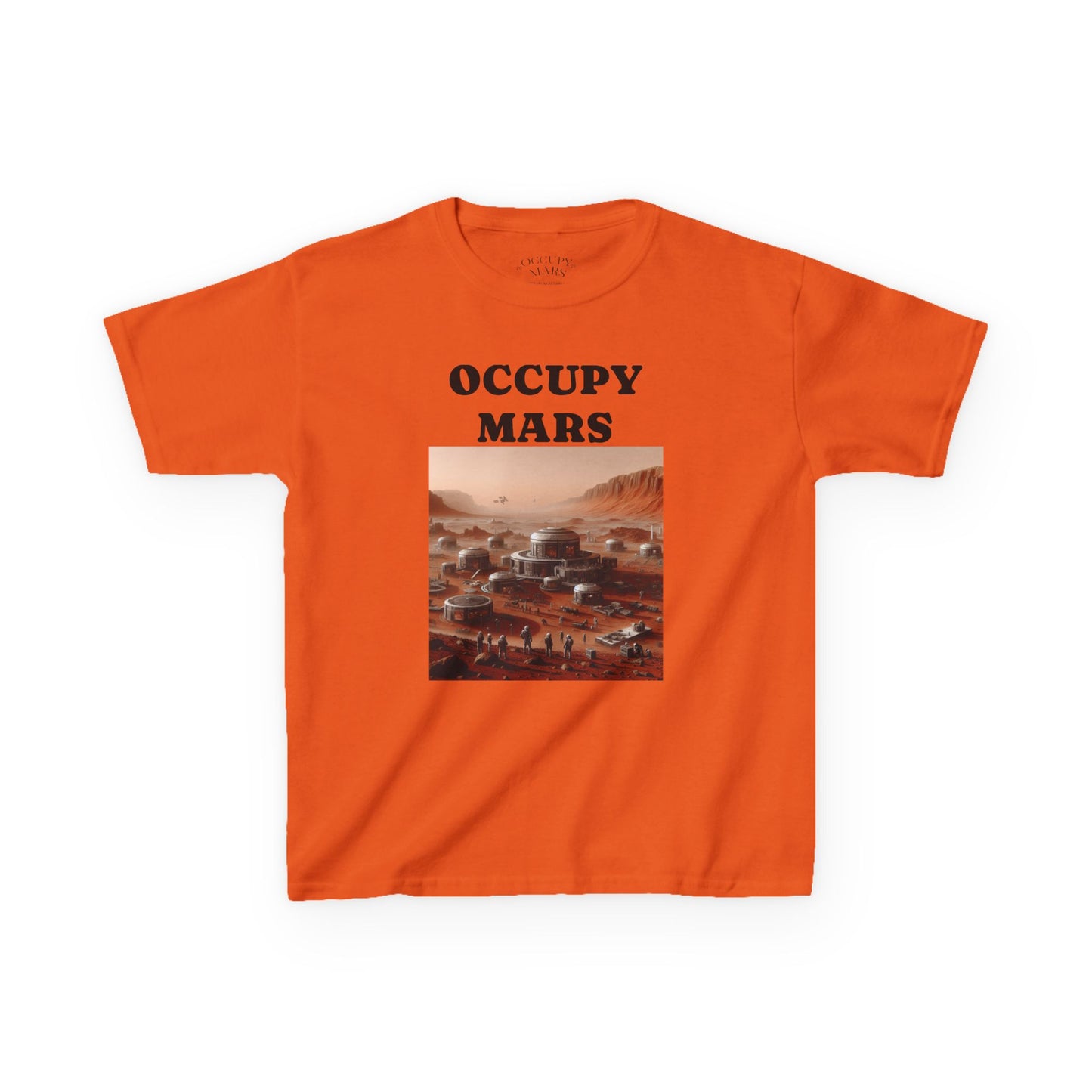 Kids' Graphic Tee - Occupy Mars | Fun Space Tee, Cute Gift for Kids, Science Lovers, Casual Wear, Birthday Gift, Educational Apparel