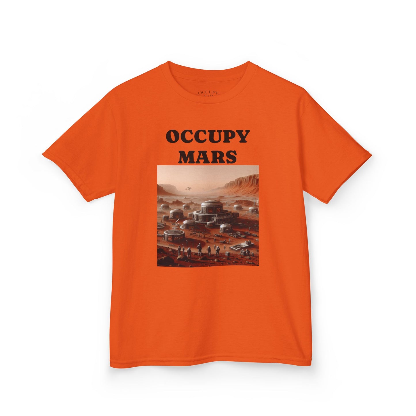 Kids' Graphic Tee - Occupy Mars | Fun Space Tee, Cute Gift for Kids, Science Lovers, Casual Wear, Birthday Gift, Educational Apparel