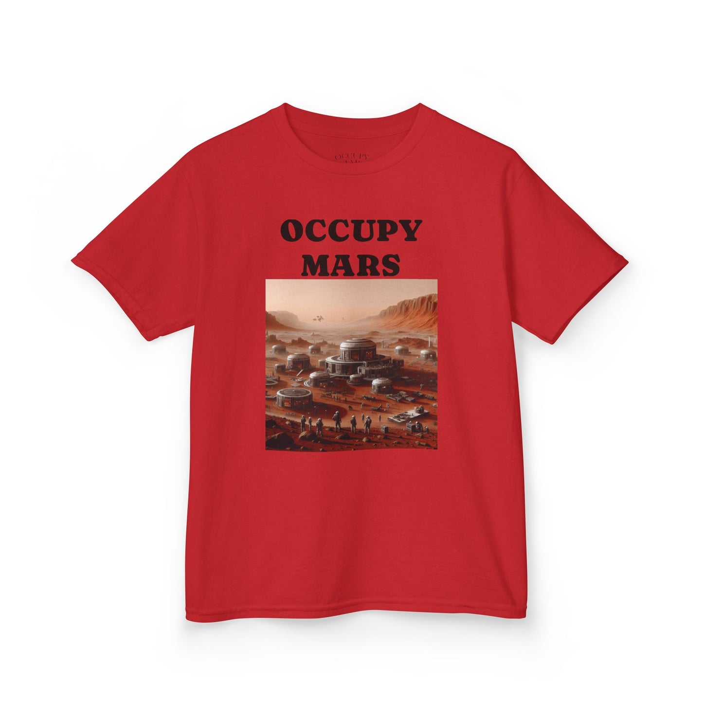 Kids' Graphic Tee - Occupy Mars | Fun Space Tee, Cute Gift for Kids, Science Lovers, Casual Wear, Birthday Gift, Educational Apparel