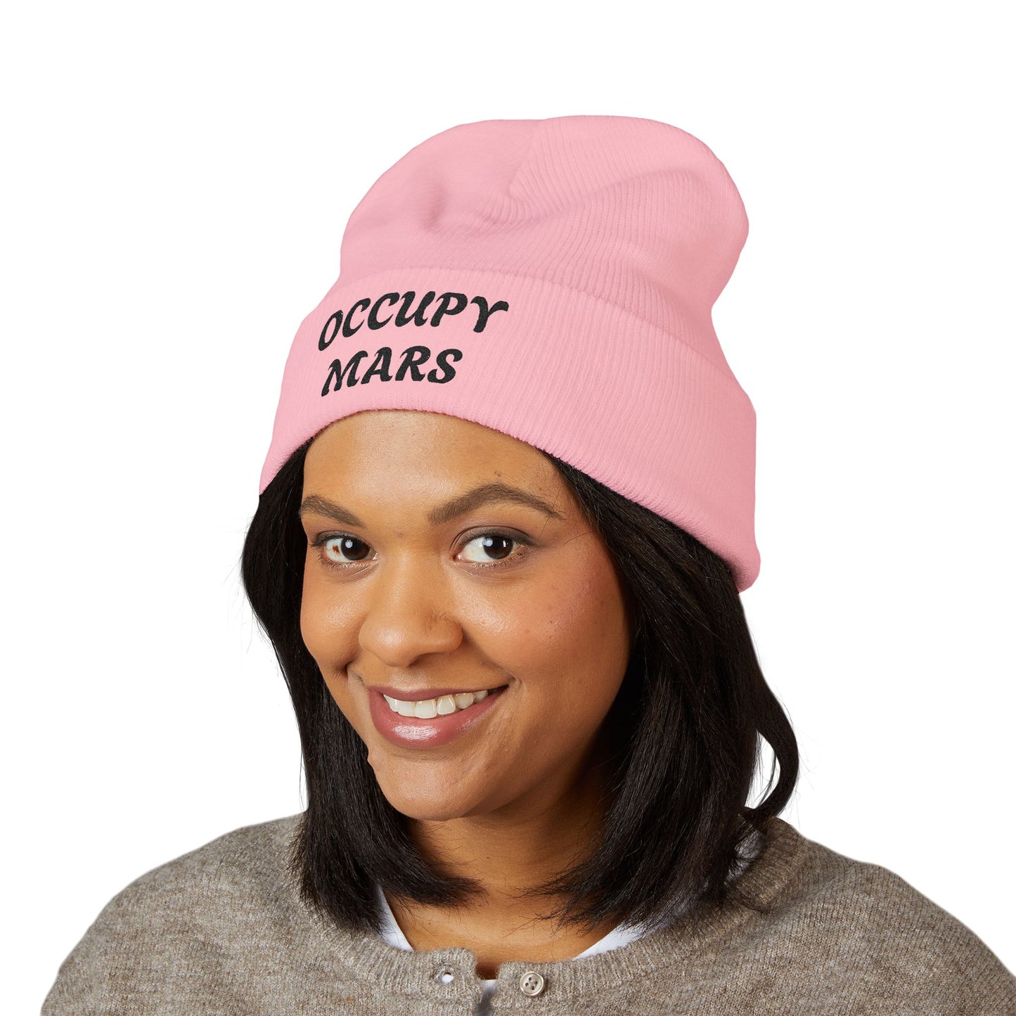 Classic Cuffed OCCUPY MARS Beanie | OCCUPY MARS | Stylish Winter Hat, Trendy Beanie for Space Lovers, Gift for Astronaut Enthusiasts, Unisex Warm [...]
