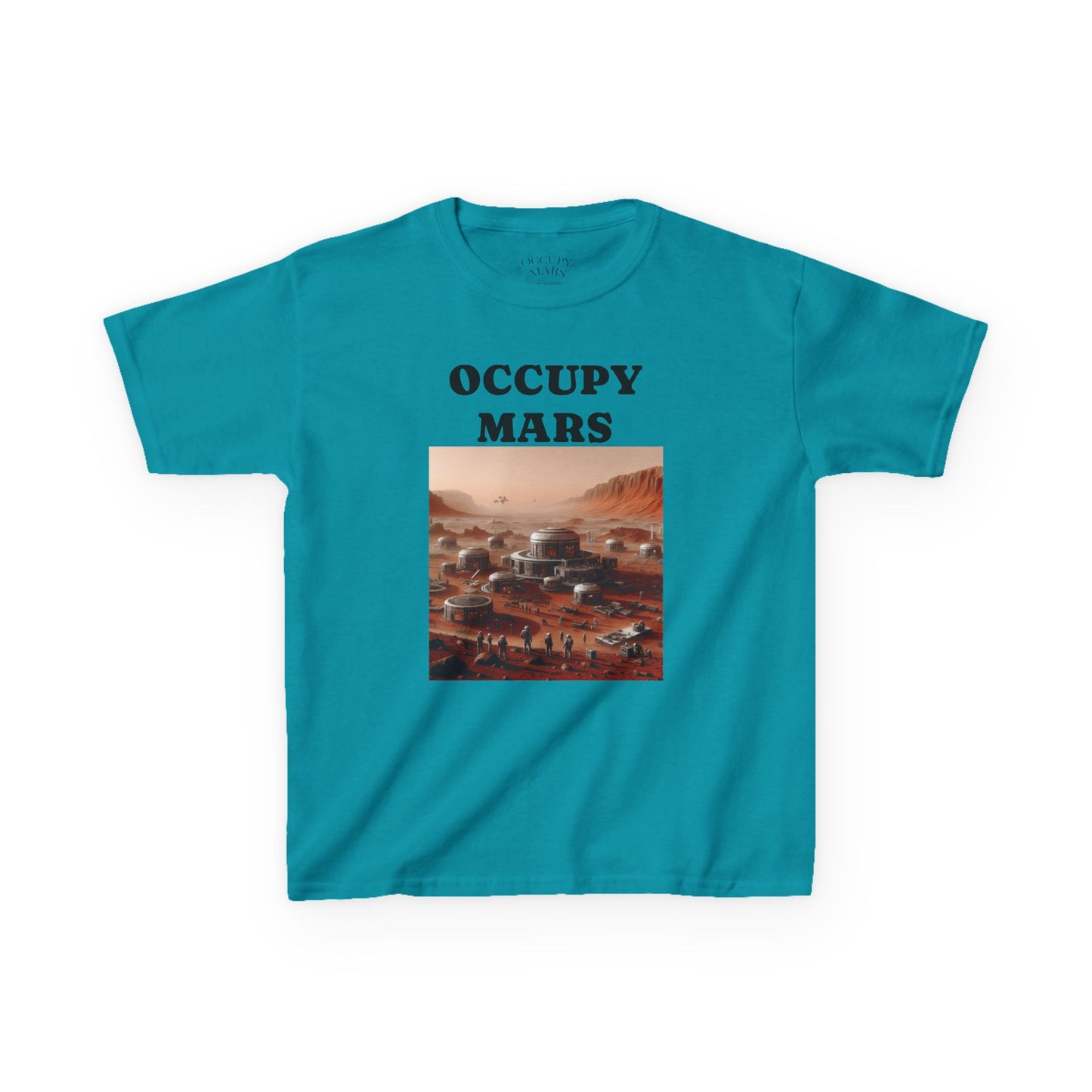 Kids' Graphic Tee - Occupy Mars | Fun Space Tee, Cute Gift for Kids, Science Lovers, Casual Wear, Birthday Gift, Educational Apparel