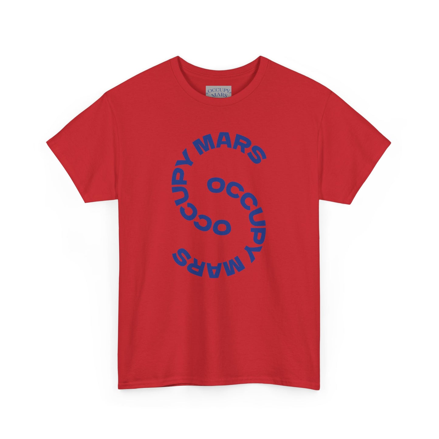 Unisex Heavy Cotton Occupy Mars Tee | Trendy Graphic Tee, Space T-Shirt, Casual Outfit, Gift for Science Lovers, Everyday Wear