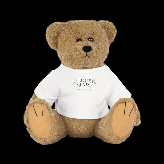 Occupy Mars Plush Toy Bear, Cute Kidney Bear, NASA Gift, Outer Space Stuffed Animal, Kids Room Decor, Collectible Teddy