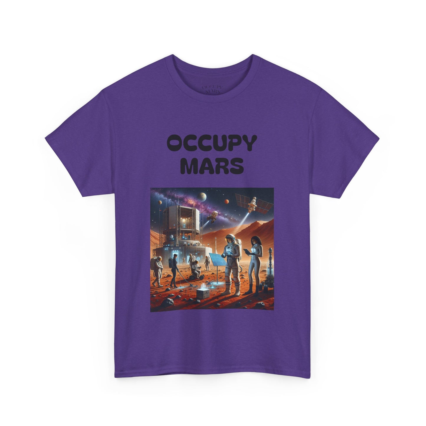 Unisex Graphic Occupy Mars Tee -  Sci-Fi Shirt, Space Theme Apparel, Cool Casual Wear, Gift for Space Enthusiasts