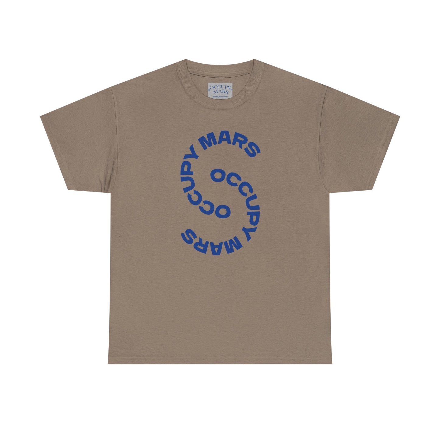 Unisex Heavy Cotton Occupy Mars Tee | Trendy Graphic Tee, Space T-Shirt, Casual Outfit, Gift for Science Lovers, Everyday Wear