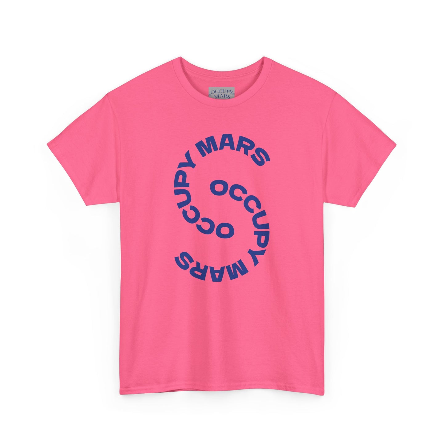 Unisex Heavy Cotton Occupy Mars Tee | Trendy Graphic Tee, Space T-Shirt, Casual Outfit, Gift for Science Lovers, Everyday Wear