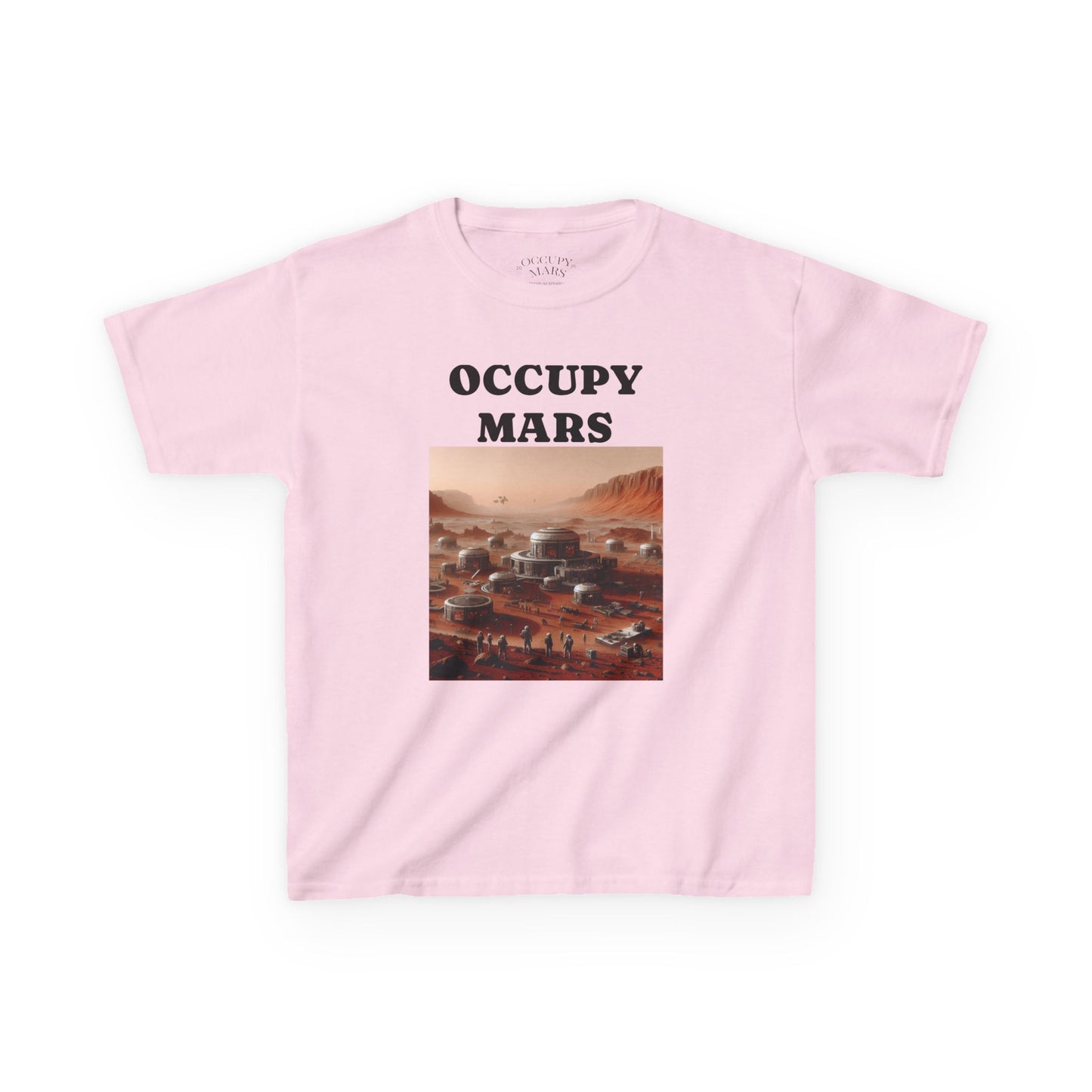Kids' Graphic Tee - Occupy Mars | Fun Space Tee, Cute Gift for Kids, Science Lovers, Casual Wear, Birthday Gift, Educational Apparel