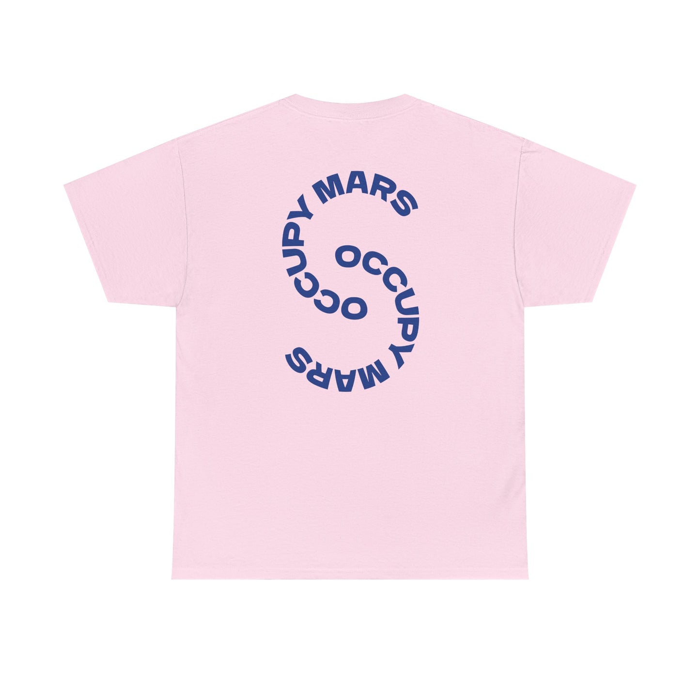Occupy Mars Unisex Heavy Cotton Tee, Casual Statement Shirt, Gift for Space Lovers, Eco-Friendly Fashion, Fun Tee for Events