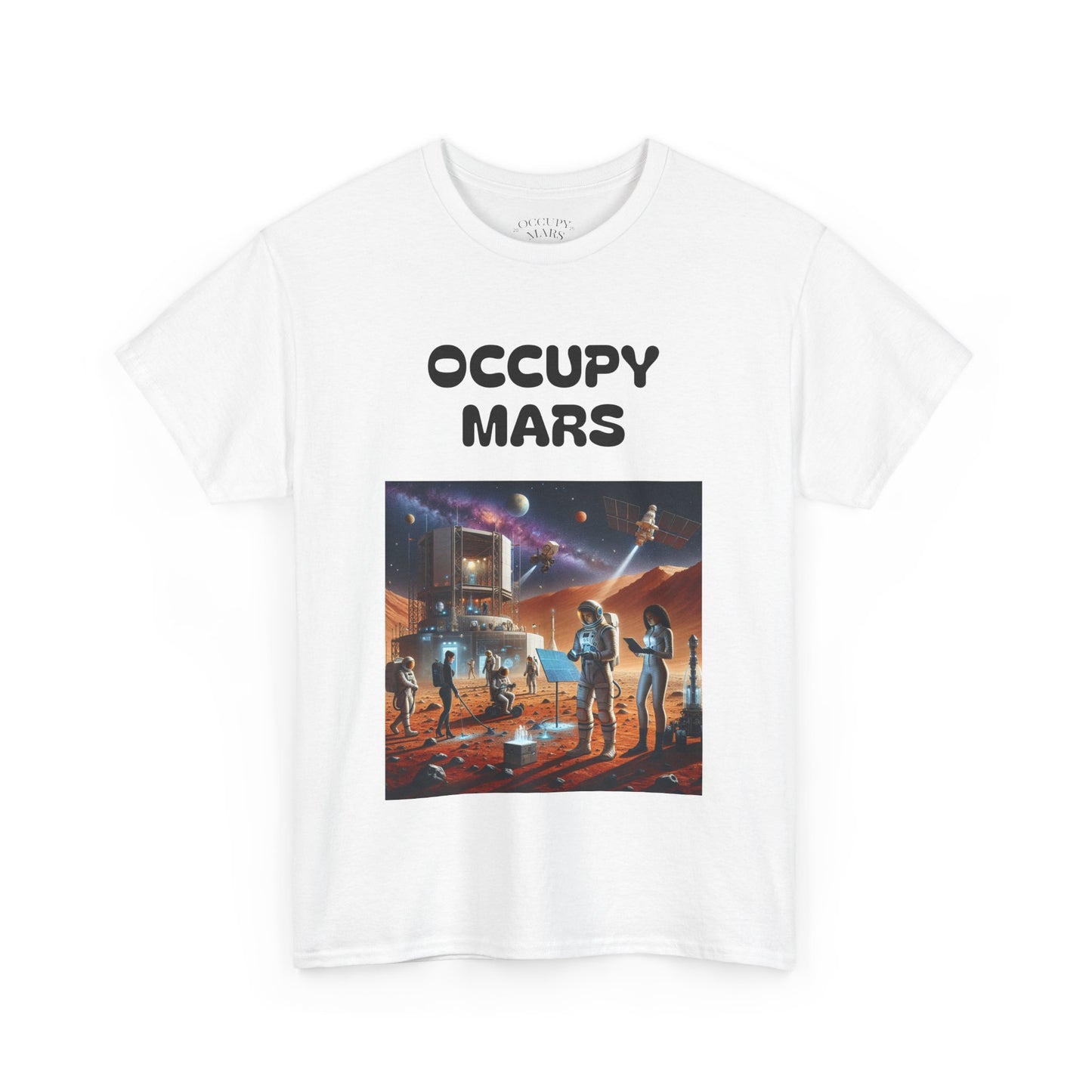 Unisex Graphic Occupy Mars Tee -  Sci-Fi Shirt, Space Theme Apparel, Cool Casual Wear, Gift for Space Enthusiasts