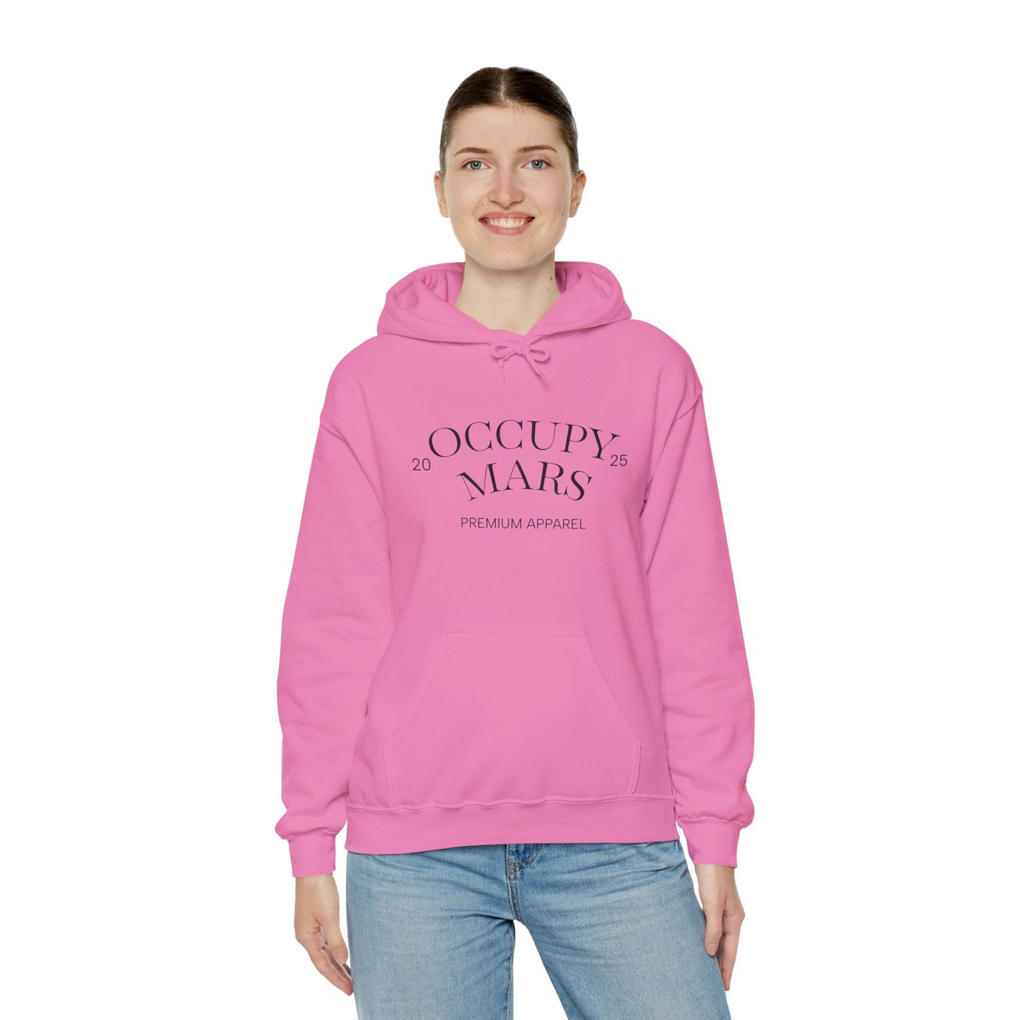 Hooded Occupy Mars Sweatshirt - Casual Comfort, Perfect for Everyday Wear, Gifts for Space Enthusiasts, Cozy Fashion