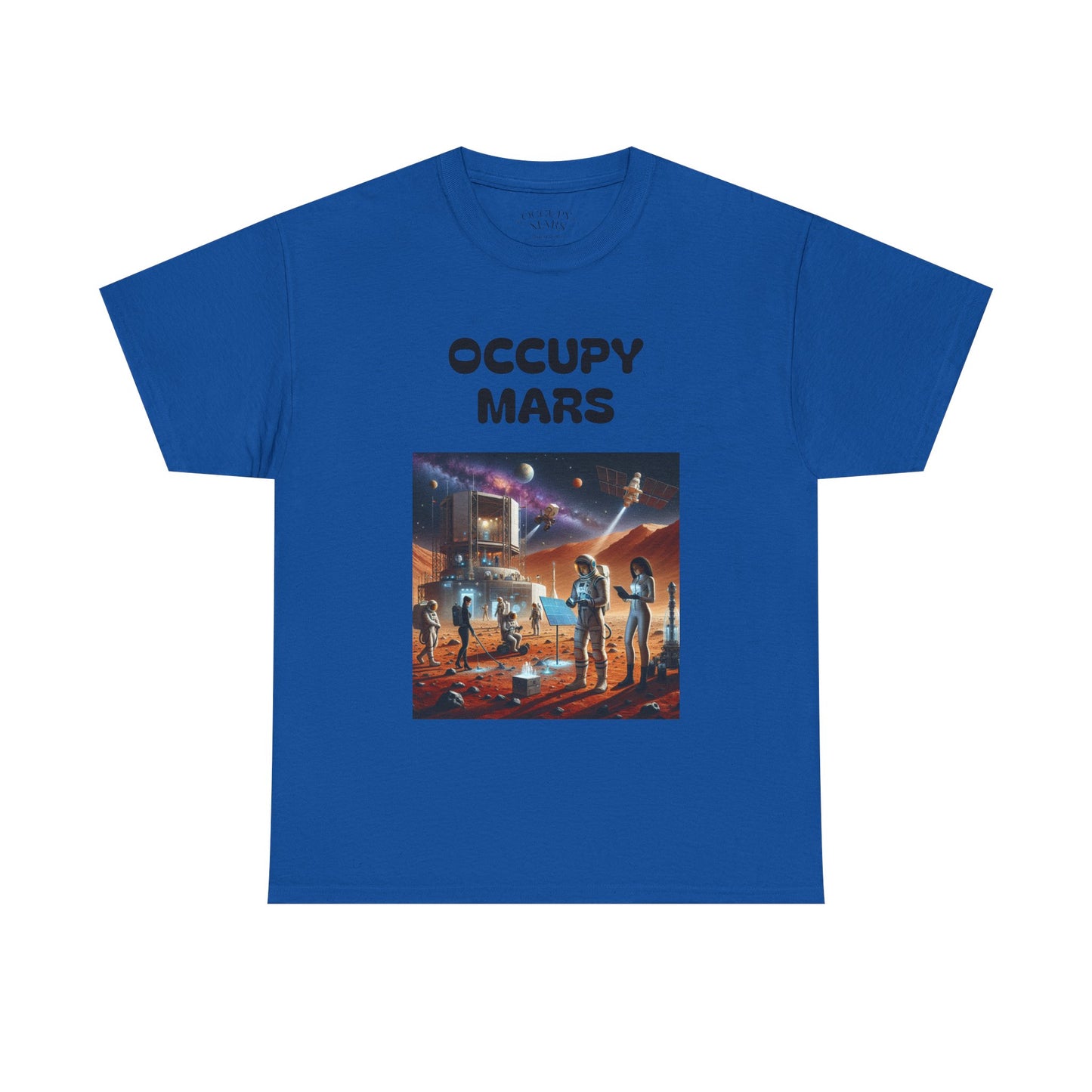 Unisex Graphic Occupy Mars Tee -  Sci-Fi Shirt, Space Theme Apparel, Cool Casual Wear, Gift for Space Enthusiasts