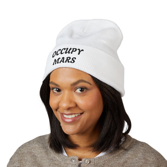 Classic Cuffed OCCUPY MARS Beanie | OCCUPY MARS | Stylish Winter Hat, Trendy Beanie for Space Lovers, Gift for Astronaut Enthusiasts, Unisex Warm [...]