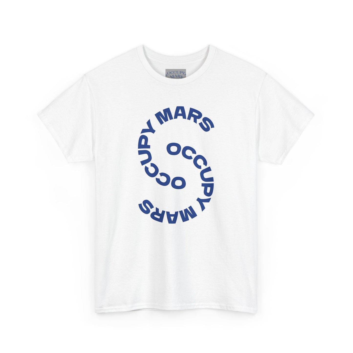 Unisex Heavy Cotton Occupy Mars Tee | Trendy Graphic Tee, Space T-Shirt, Casual Outfit, Gift for Science Lovers, Everyday Wear