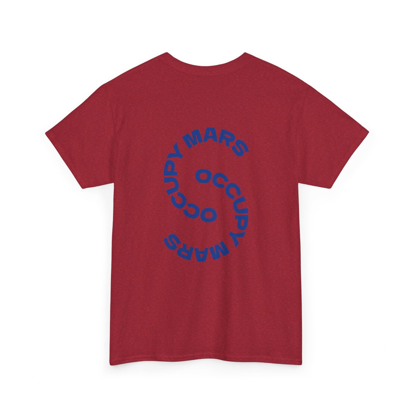 Unisex Heavy Cotton Occupy Mars Tee | Trendy Graphic Tee, Space T-Shirt, Casual Outfit, Gift for Science Lovers, Everyday Wear