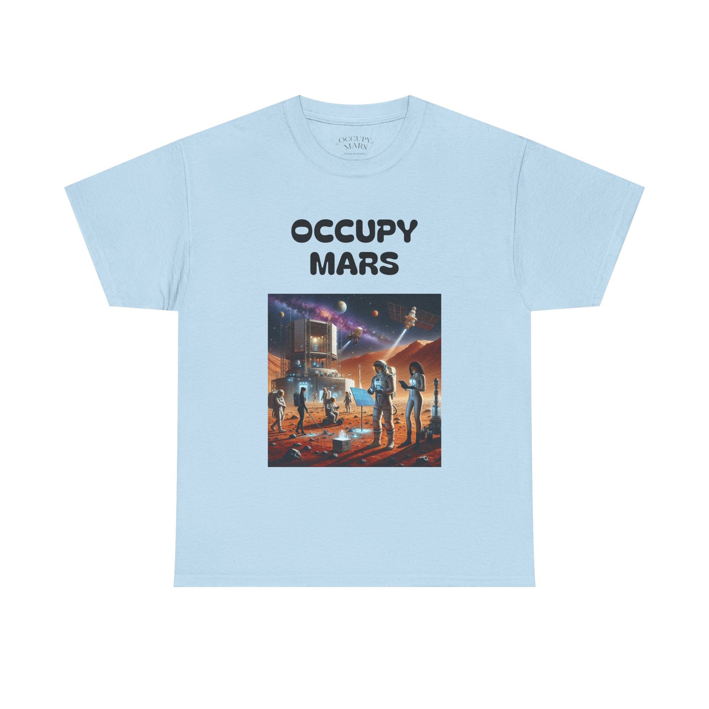 Unisex Graphic Occupy Mars Tee -  Sci-Fi Shirt, Space Theme Apparel, Cool Casual Wear, Gift for Space Enthusiasts