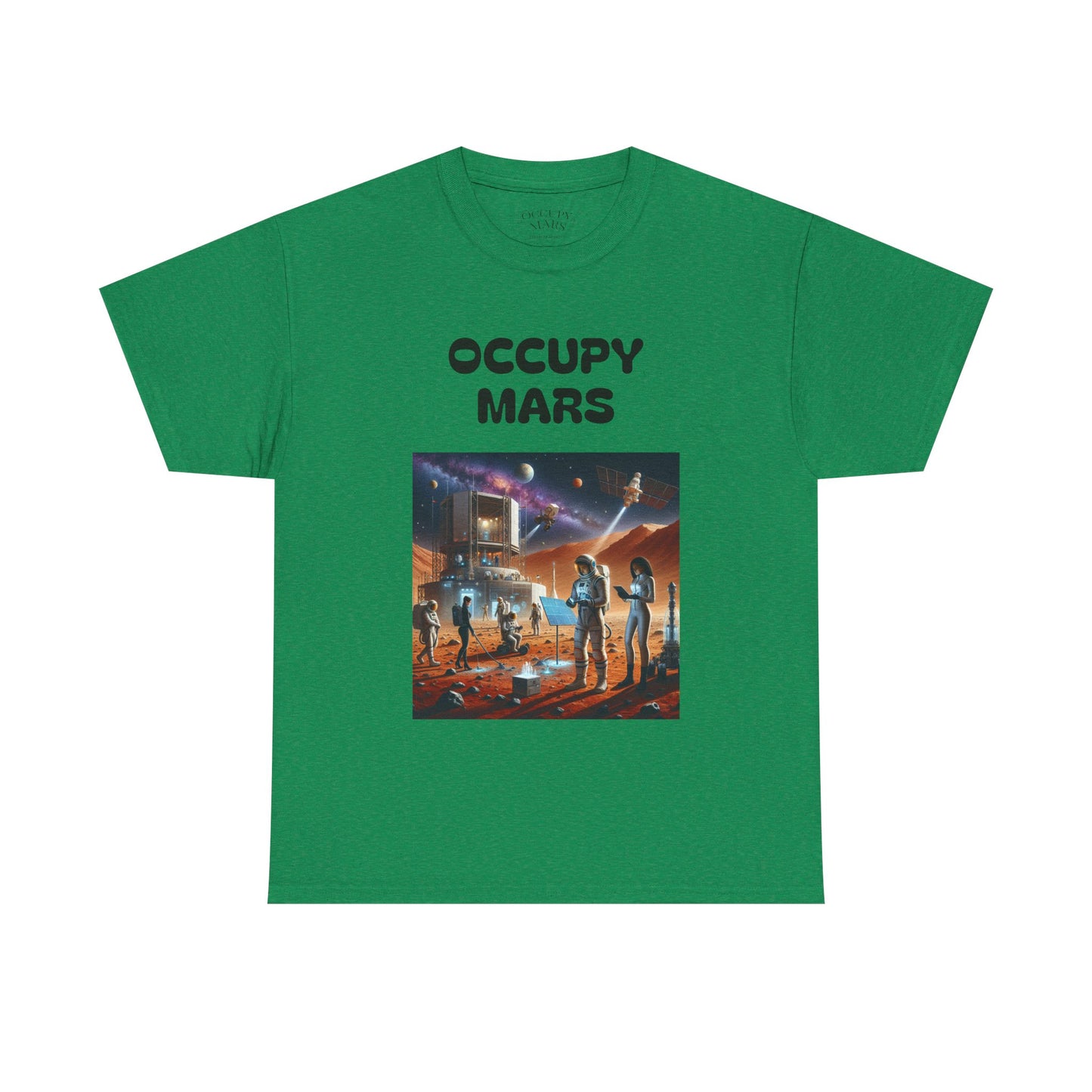 Unisex Graphic Occupy Mars Tee -  Sci-Fi Shirt, Space Theme Apparel, Cool Casual Wear, Gift for Space Enthusiasts