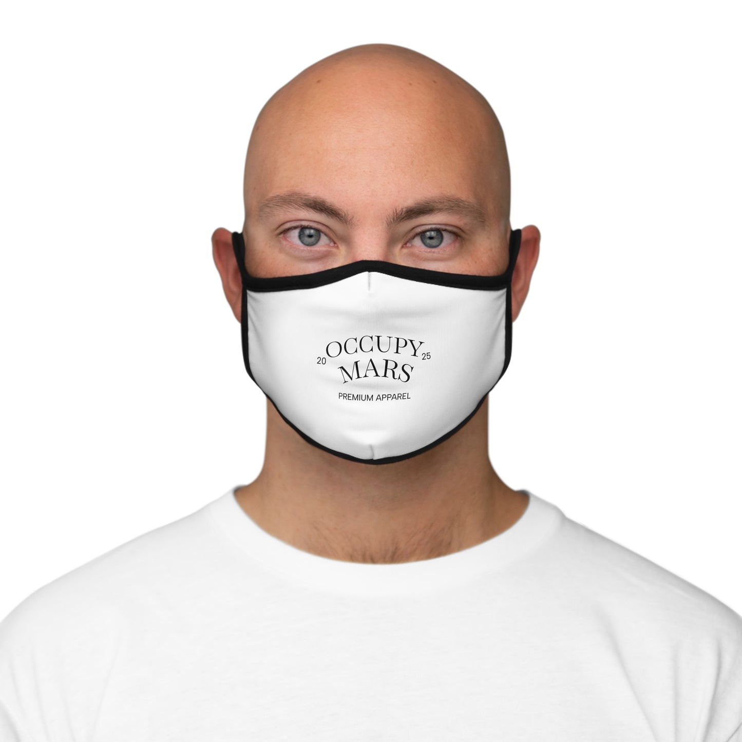 Trendy Fitted  "Occupy Mars"  Face Mask - Graphic, Stylish Protection, Unisex Fashion, Gift for Space Lovers, Everyday Wear