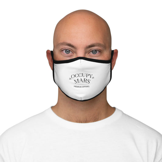 Trendy Fitted  "Occupy Mars"  Face Mask - Graphic, Stylish Protection, Unisex Fashion, Gift for Space Lovers, Everyday Wear