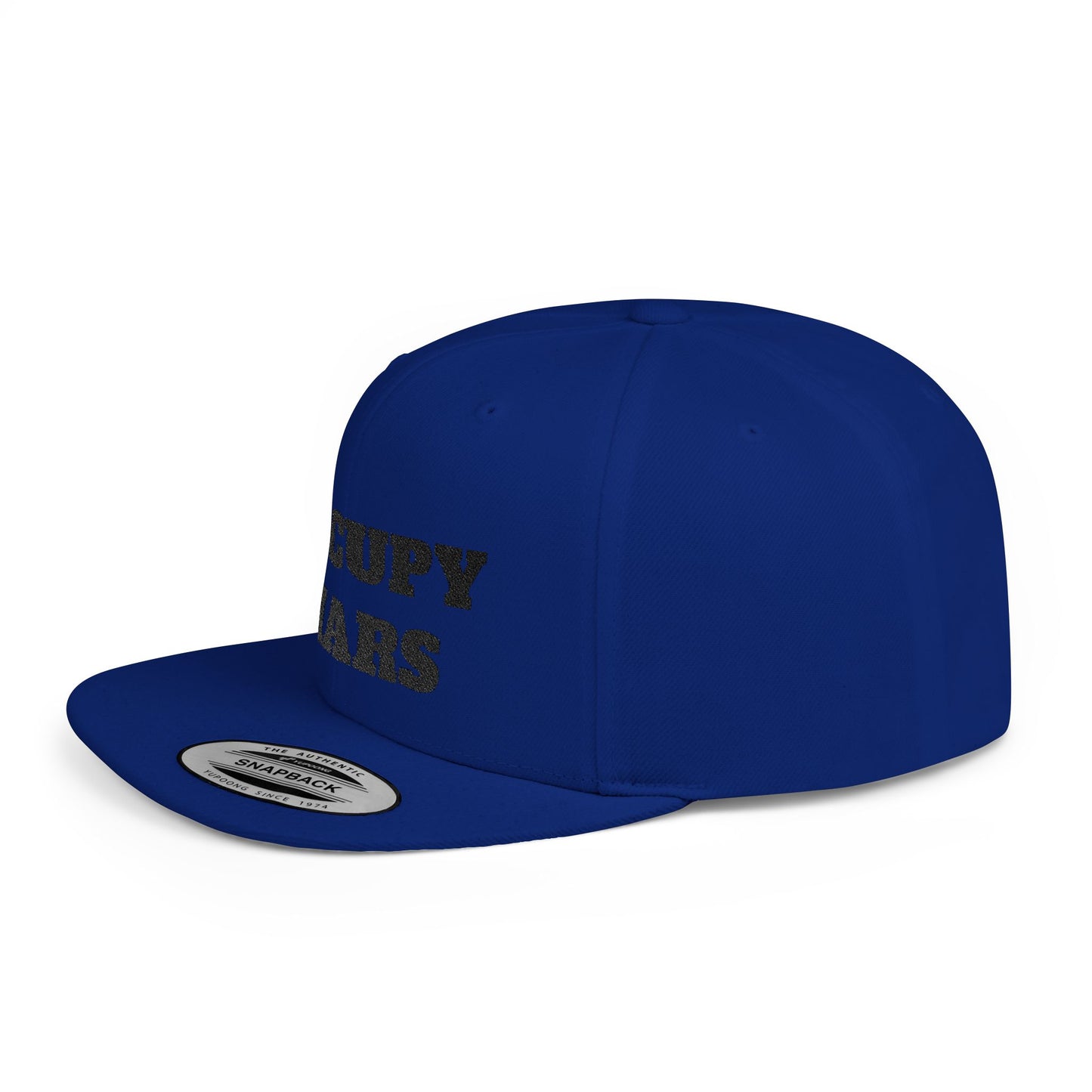 Occupy Mars Flat Bill Snapback | Space Themed Cap for Astronaut Enthusiasts, Trendy Unisex Hat, Gift for Science Lovers