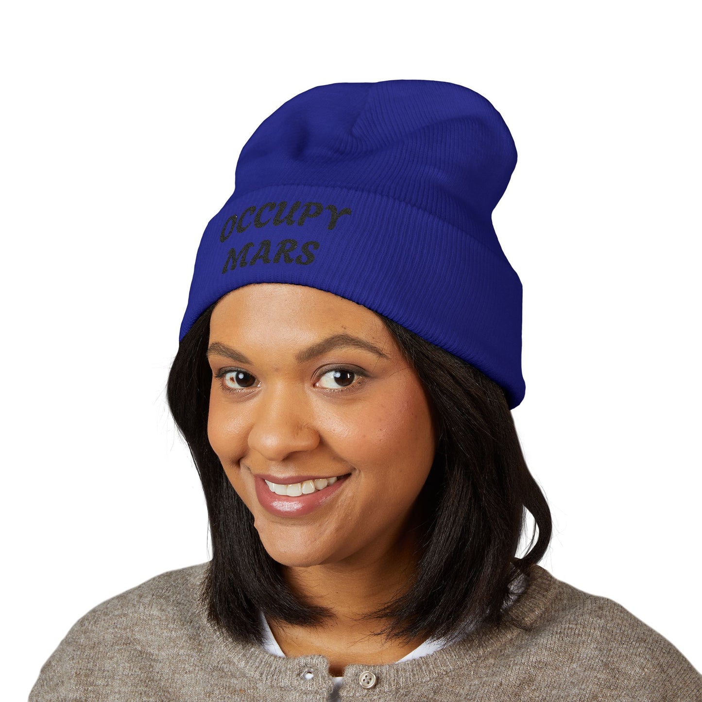 Classic Cuffed OCCUPY MARS Beanie | OCCUPY MARS | Stylish Winter Hat, Trendy Beanie for Space Lovers, Gift for Astronaut Enthusiasts, Unisex Warm [...]