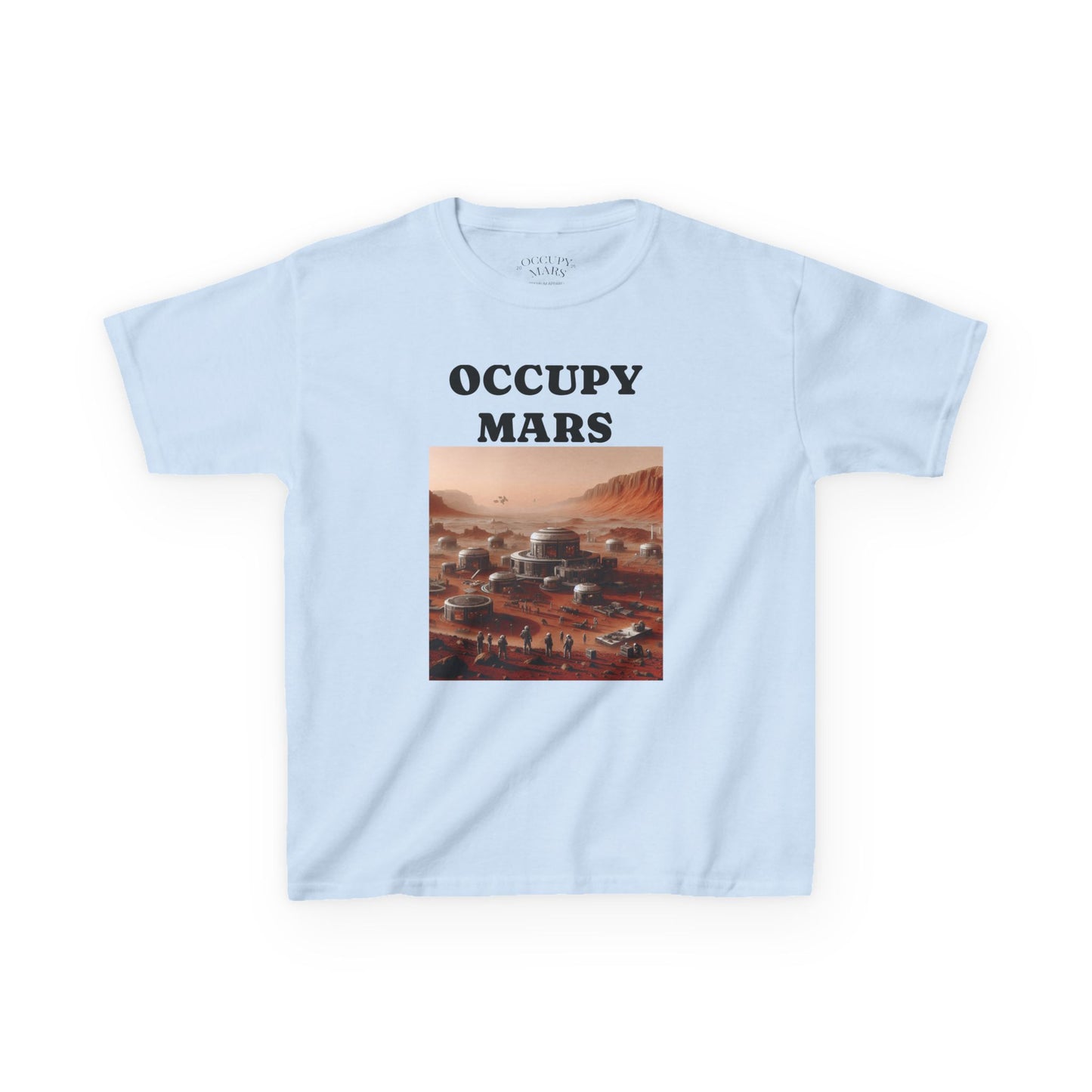 Kids' Graphic Tee - Occupy Mars | Fun Space Tee, Cute Gift for Kids, Science Lovers, Casual Wear, Birthday Gift, Educational Apparel