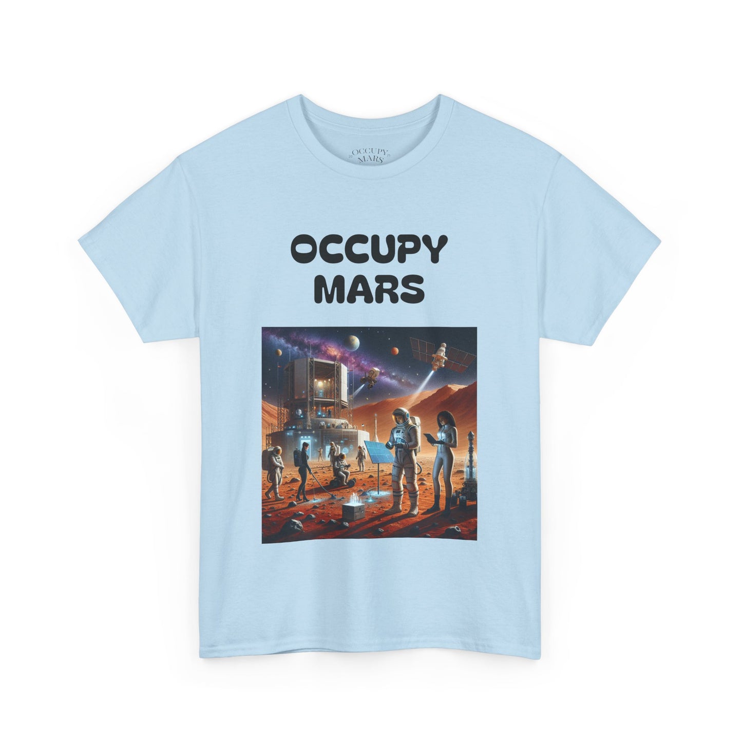 Unisex Graphic Occupy Mars Tee -  Sci-Fi Shirt, Space Theme Apparel, Cool Casual Wear, Gift for Space Enthusiasts