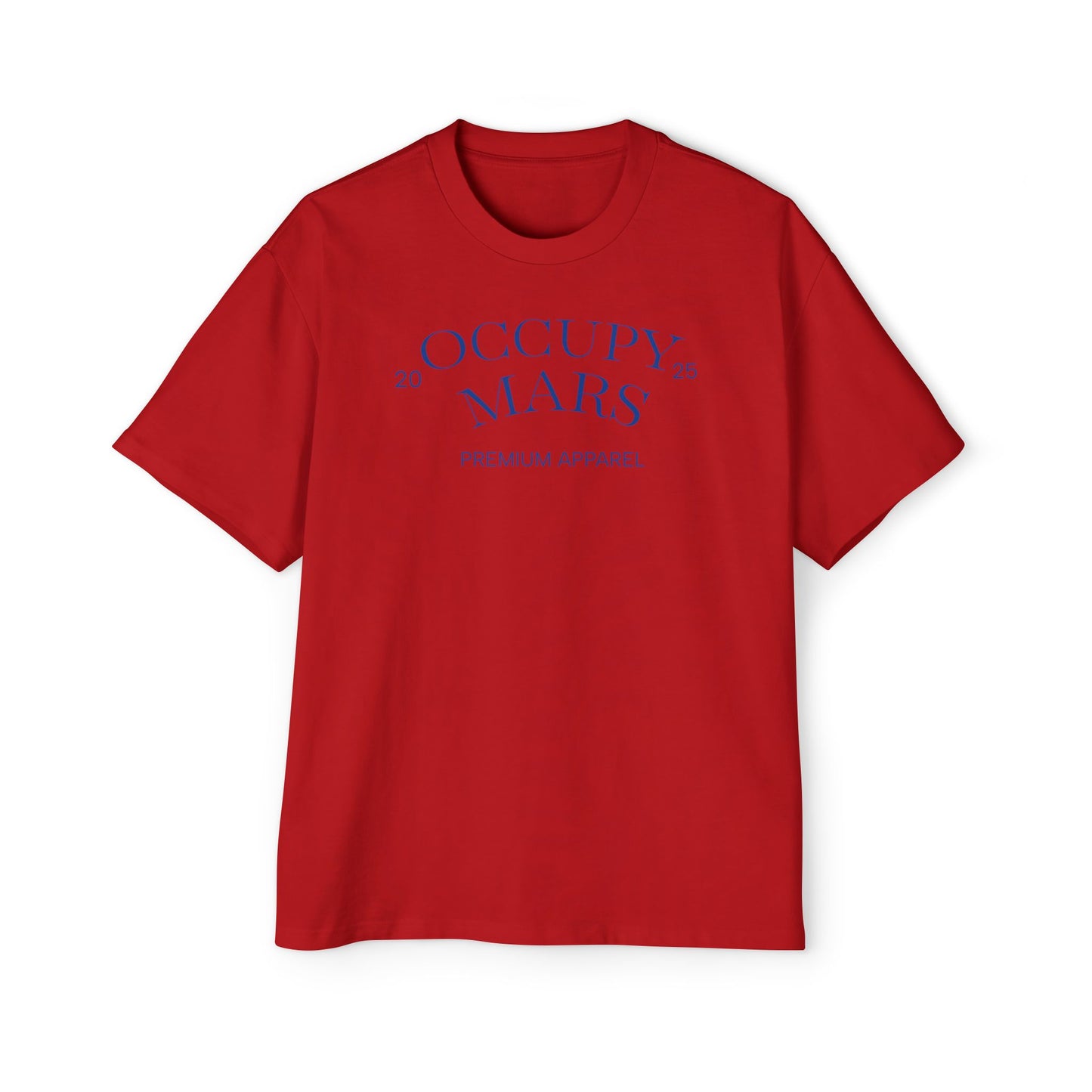 Men's Oversized Occupy Mars Tee - Space Graphic T-Shirt, Casual Streetwear, Gift for Space Enthusiasts, Summer Style, Festival Wear