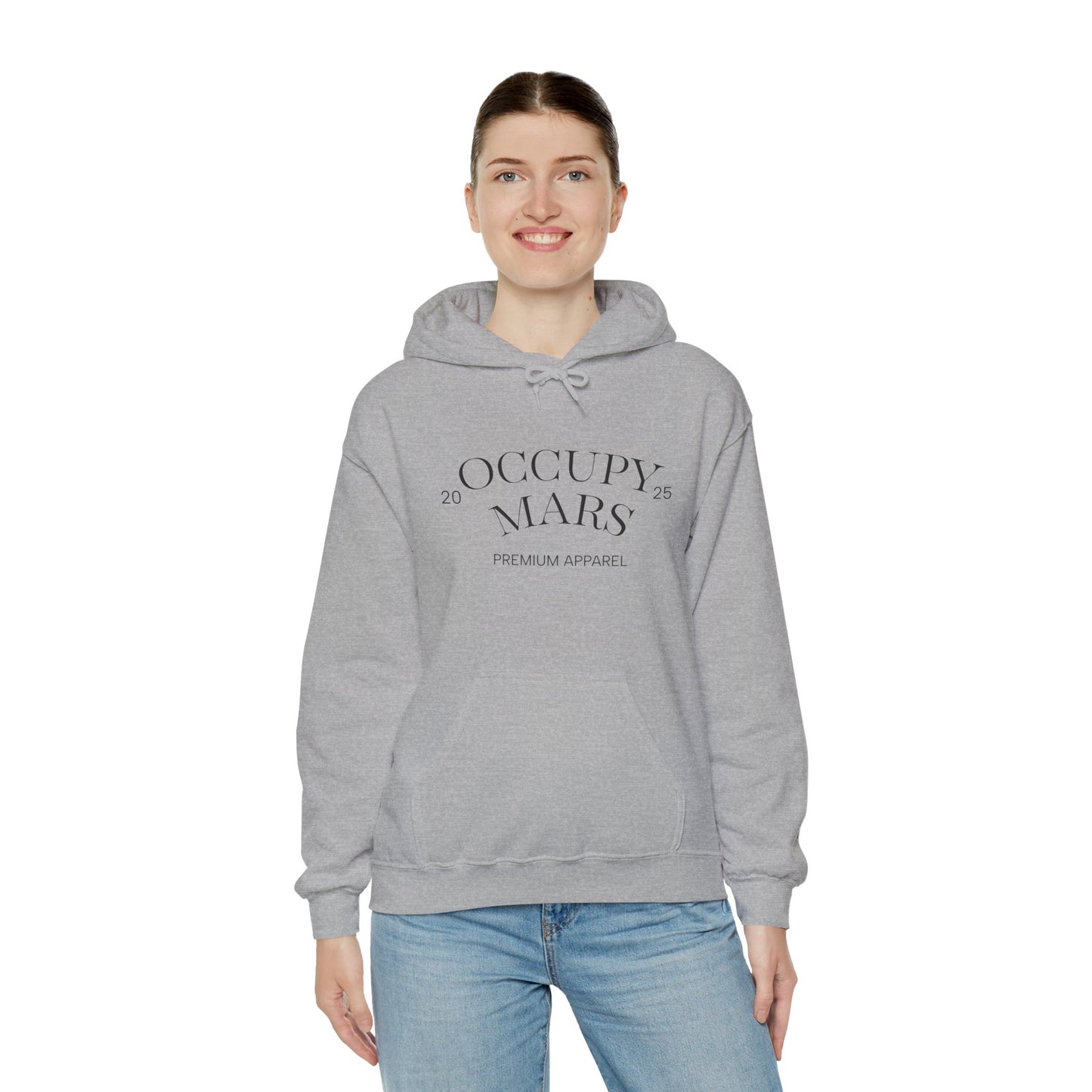 Hooded Occupy Mars Sweatshirt - Casual Comfort, Perfect for Everyday Wear, Gifts for Space Enthusiasts, Cozy Fashion