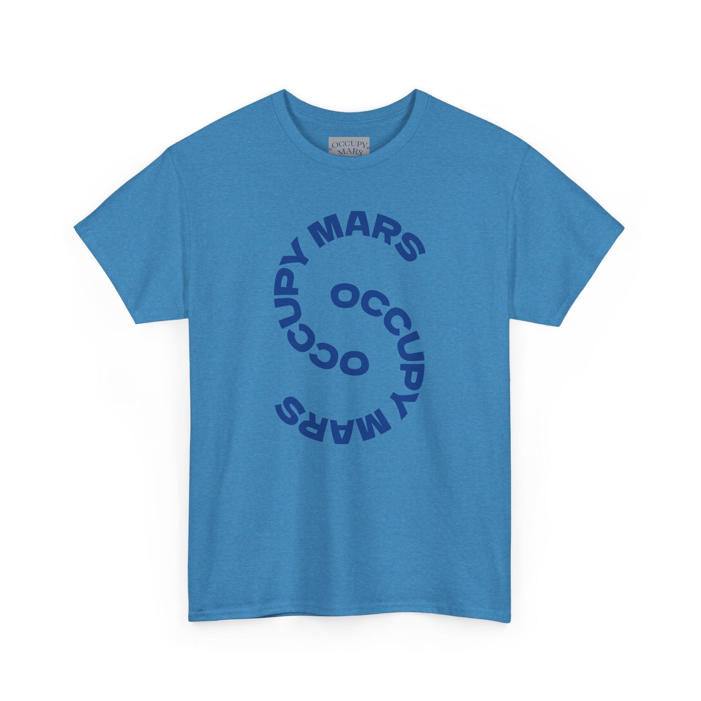 Unisex Heavy Cotton Occupy Mars Tee | Trendy Graphic Tee, Space T-Shirt, Casual Outfit, Gift for Science Lovers, Everyday Wear