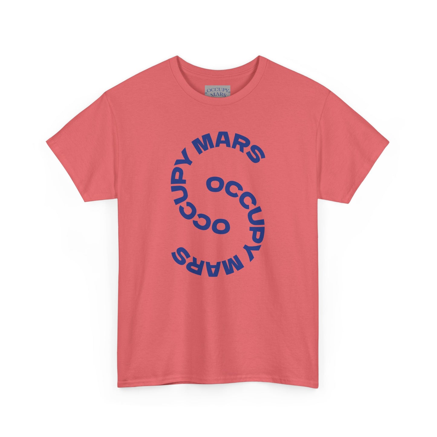 Unisex Heavy Cotton Occupy Mars Tee | Trendy Graphic Tee, Space T-Shirt, Casual Outfit, Gift for Science Lovers, Everyday Wear