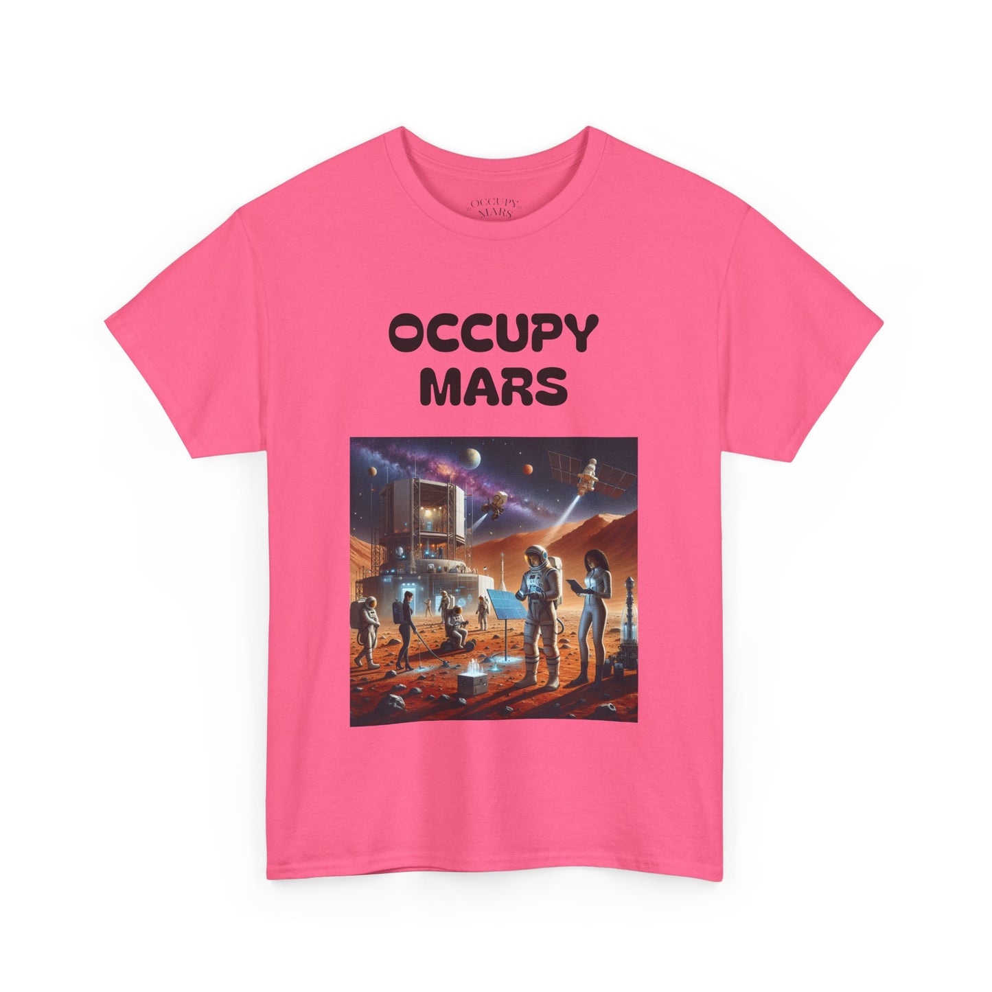 Unisex Graphic Occupy Mars Tee -  Sci-Fi Shirt, Space Theme Apparel, Cool Casual Wear, Gift for Space Enthusiasts