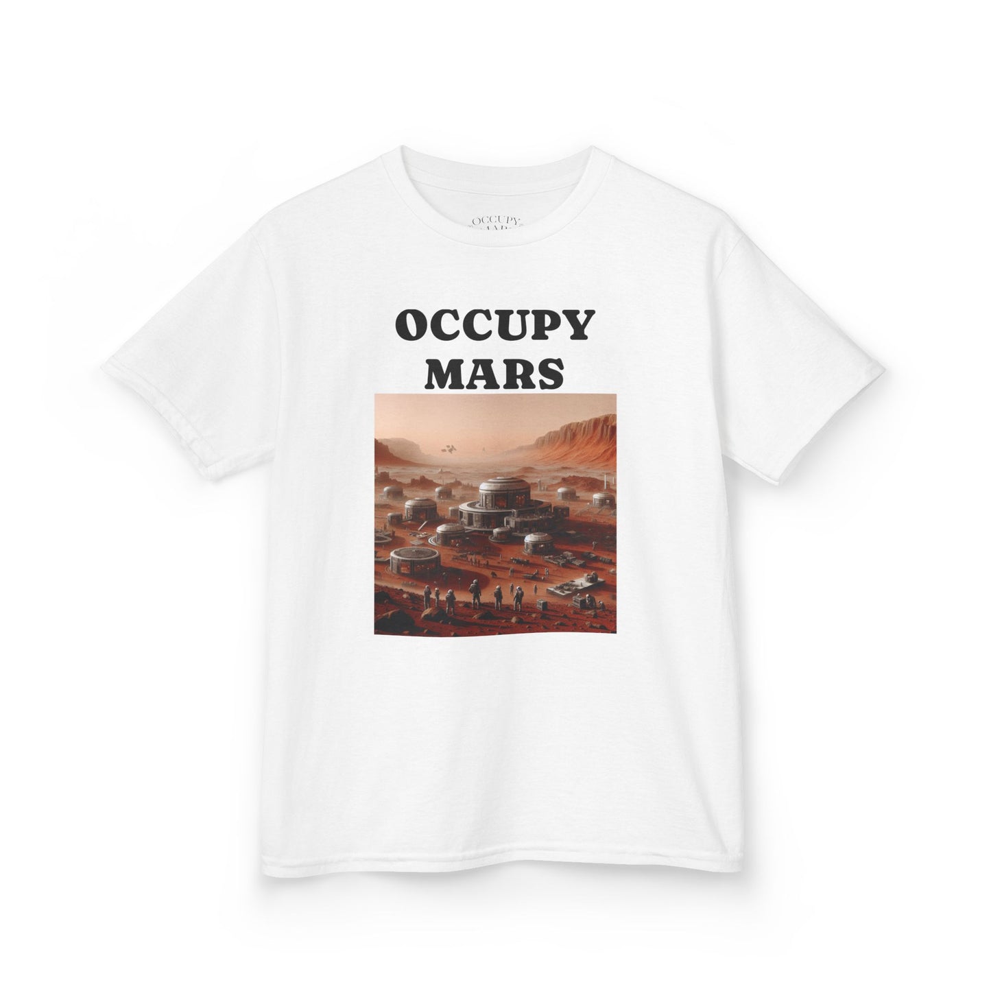 Kids' Graphic Tee - Occupy Mars | Fun Space Tee, Cute Gift for Kids, Science Lovers, Casual Wear, Birthday Gift, Educational Apparel