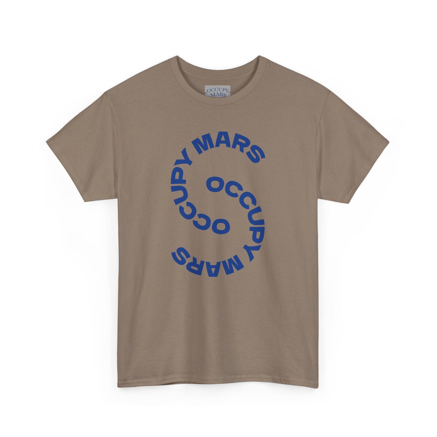 Unisex Heavy Cotton Occupy Mars Tee | Trendy Graphic Tee, Space T-Shirt, Casual Outfit, Gift for Science Lovers, Everyday Wear