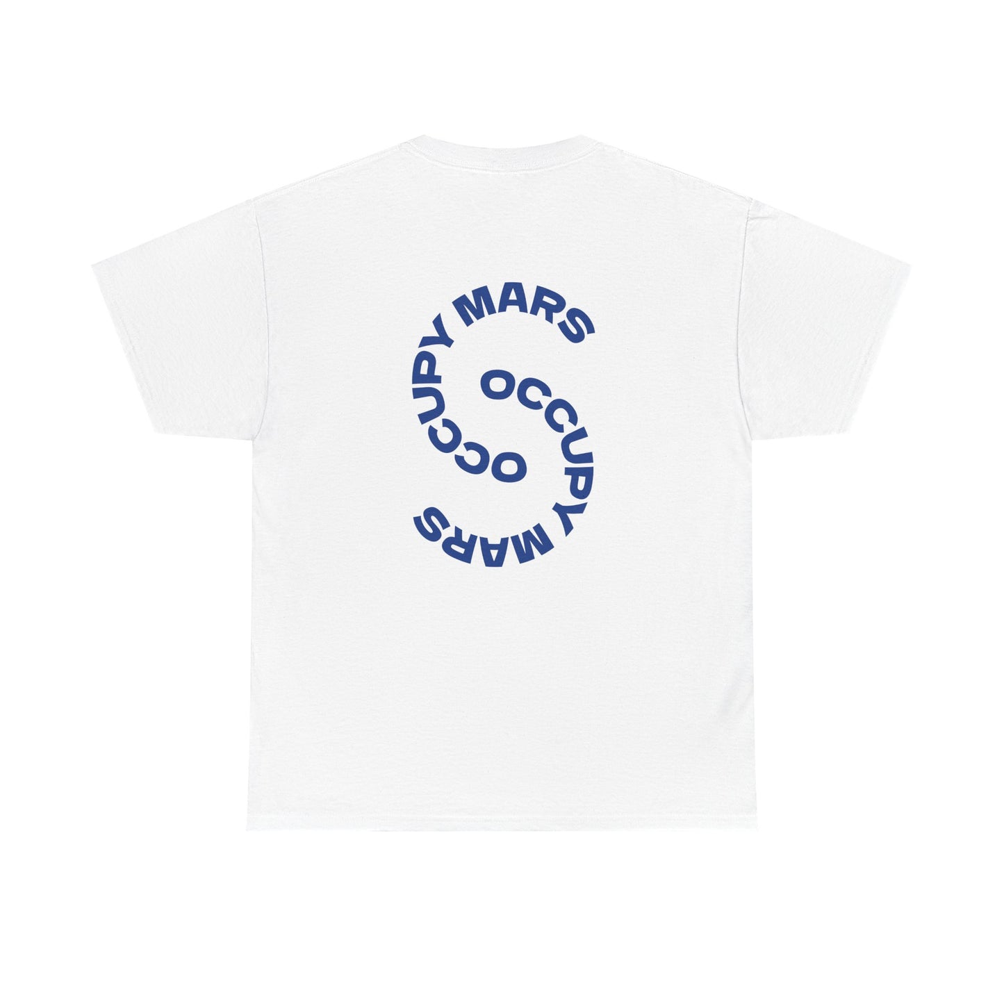 Unisex Heavy Cotton Occupy Mars Tee | Trendy Graphic Tee, Space T-Shirt, Casual Outfit, Gift for Science Lovers, Everyday Wear