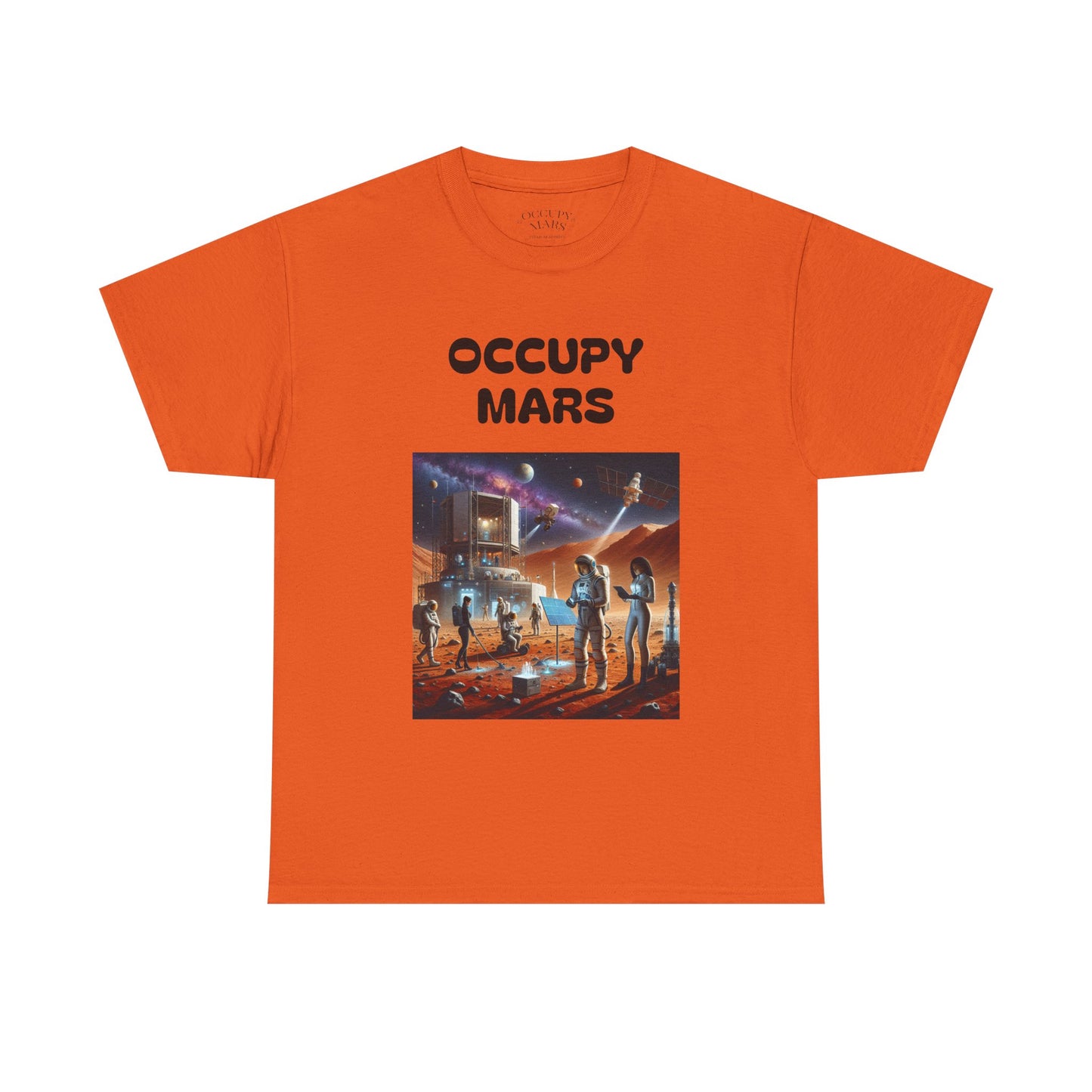Unisex Graphic Occupy Mars Tee -  Sci-Fi Shirt, Space Theme Apparel, Cool Casual Wear, Gift for Space Enthusiasts