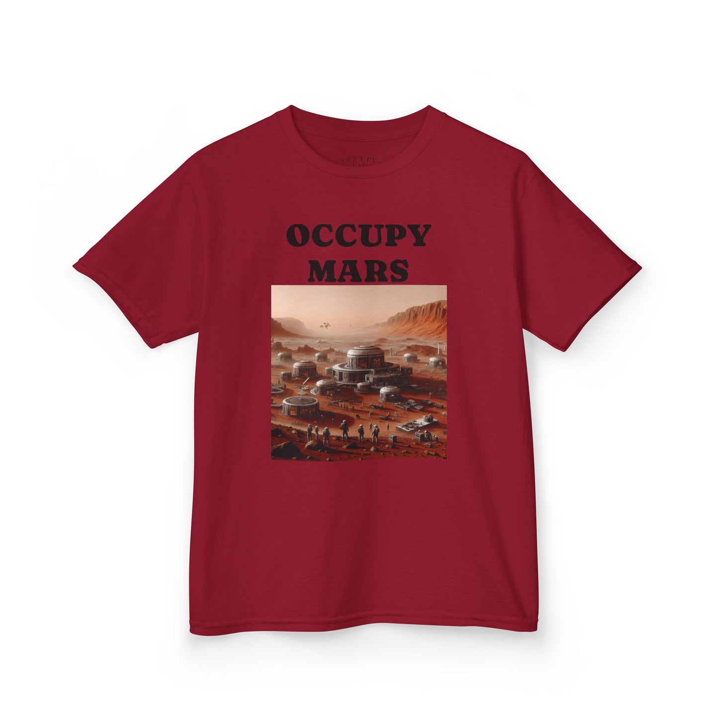 Kids' Graphic Tee - Occupy Mars | Fun Space Tee, Cute Gift for Kids, Science Lovers, Casual Wear, Birthday Gift, Educational Apparel