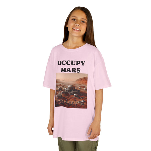 Kids' Graphic Tee - Occupy Mars | Fun Space Tee, Cute Gift for Kids, Science Lovers, Casual Wear, Birthday Gift, Educational Apparel