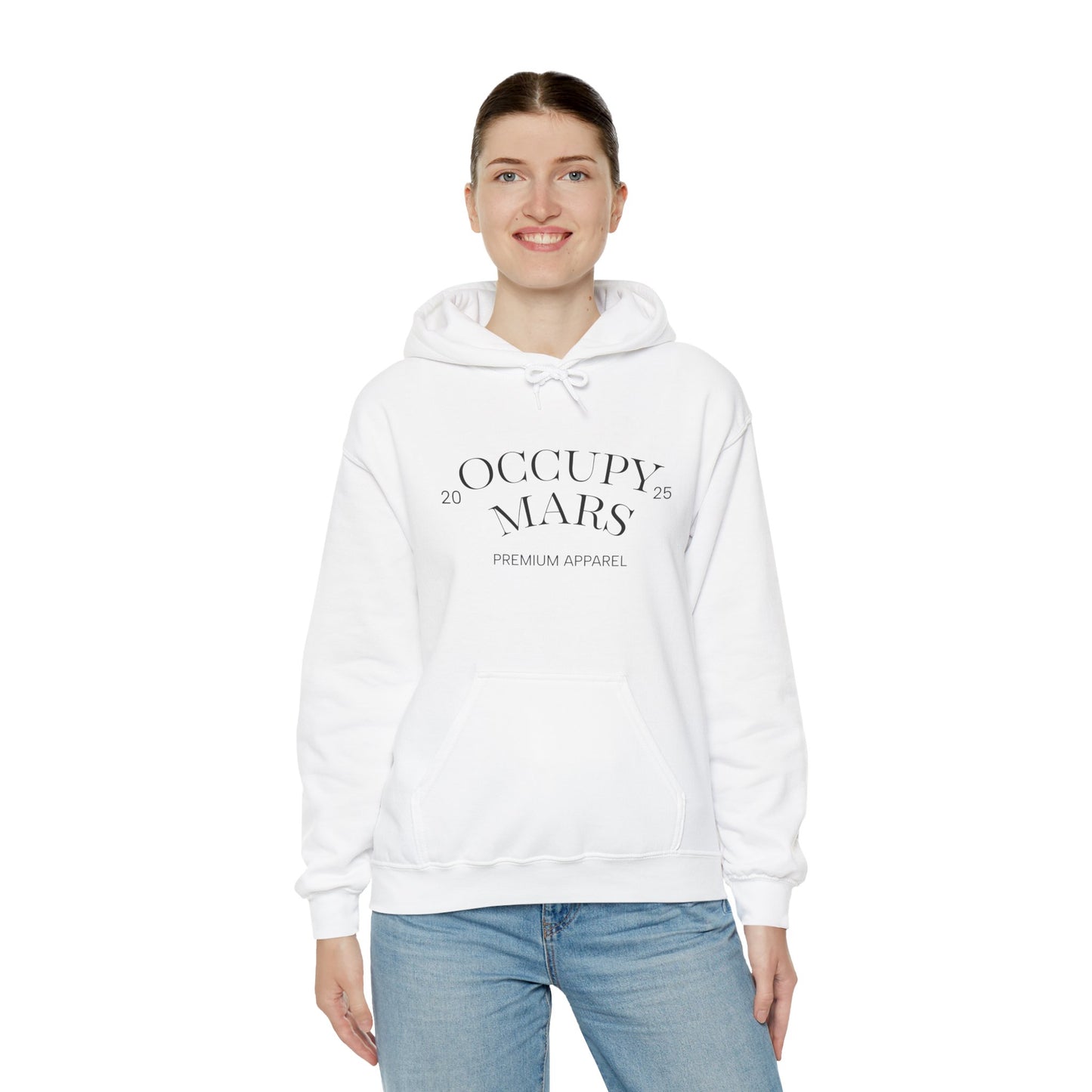 Hooded Occupy Mars Sweatshirt - Casual Comfort, Perfect for Everyday Wear, Gifts for Space Enthusiasts, Cozy Fashion